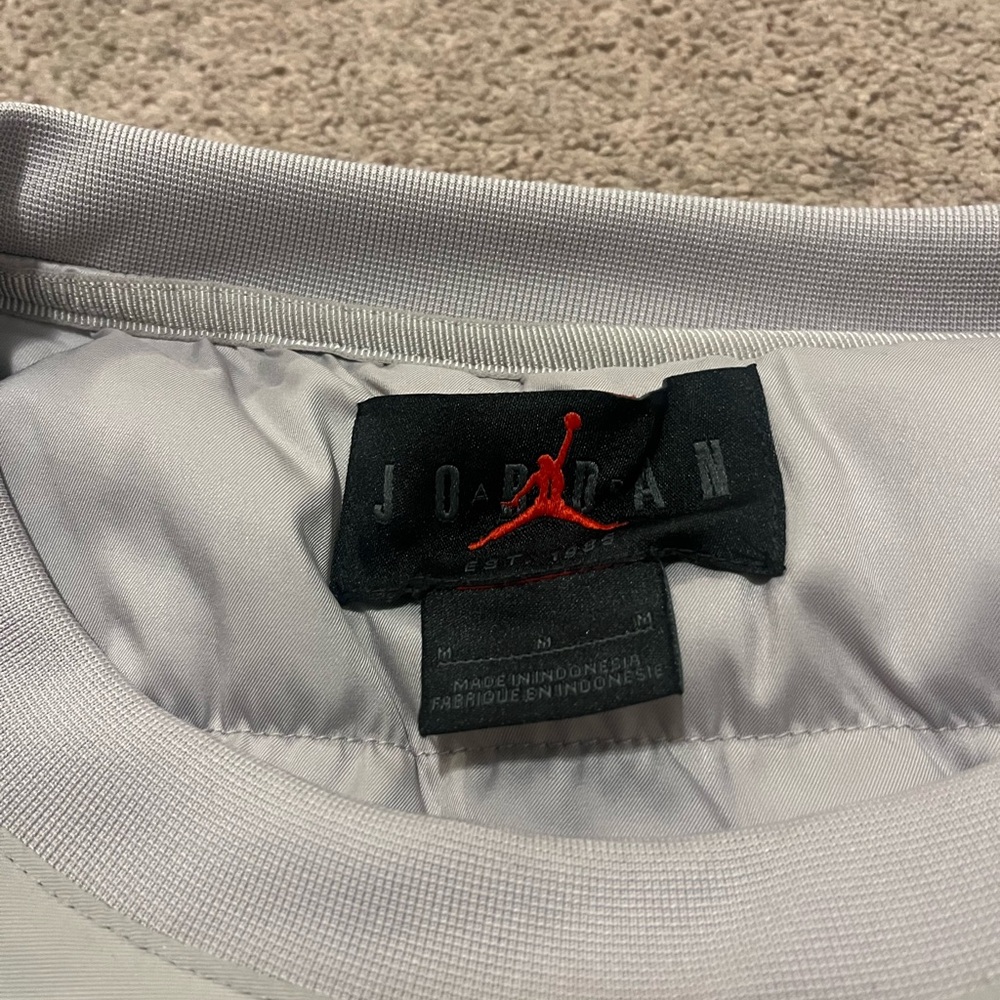 Jordan Light Gray Performance Jacket - Picture 2 of 3